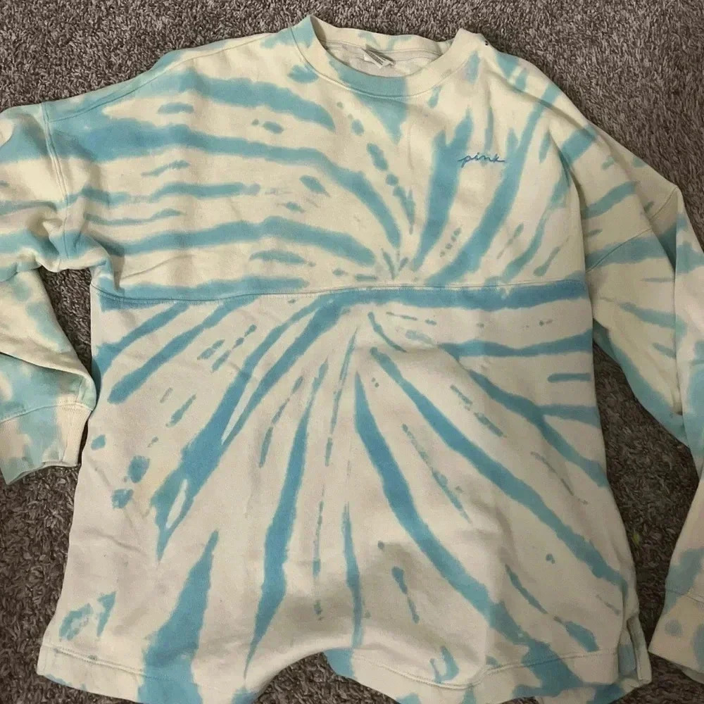 PINK TIE-DYE Size XS CrewNeck